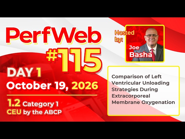 PerfWeb 115—Day 1—Left Ventricular Unloading Strategies During ECMO
