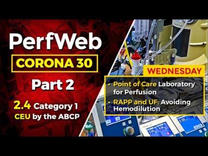 CORONA 30 Point of care laboratory for perfusion RAPP and UF: Avoiding hemodilution