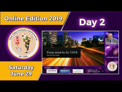 TNOC 2019 Day 2 Perfusion standby and the Transcatheter Aortic Valve Replacement TAVR - ECMO